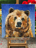 Original art for sale at UGallery.com | Big Bear by Karen Barton | $1,100 | oil painting | 16' h x 16' w | thumbnail 3