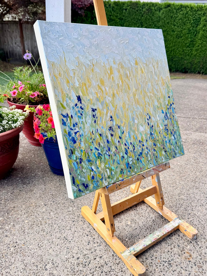 Field of Dreams by Karen Barton |  Side View of Artwork 
