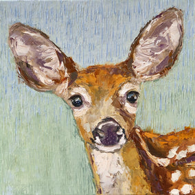 Original art for sale at UGallery.com | Gentle Curiosity by Karen Barton | $775 | oil painting | 12' h x 12' w