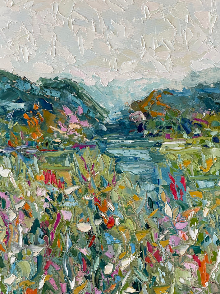 Glorious Day by Karen Barton |  Closeup View of Artwork 