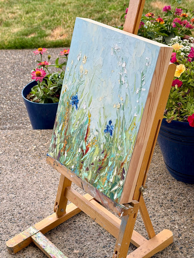 Just Lovely by Karen Barton |  Side View of Artwork 