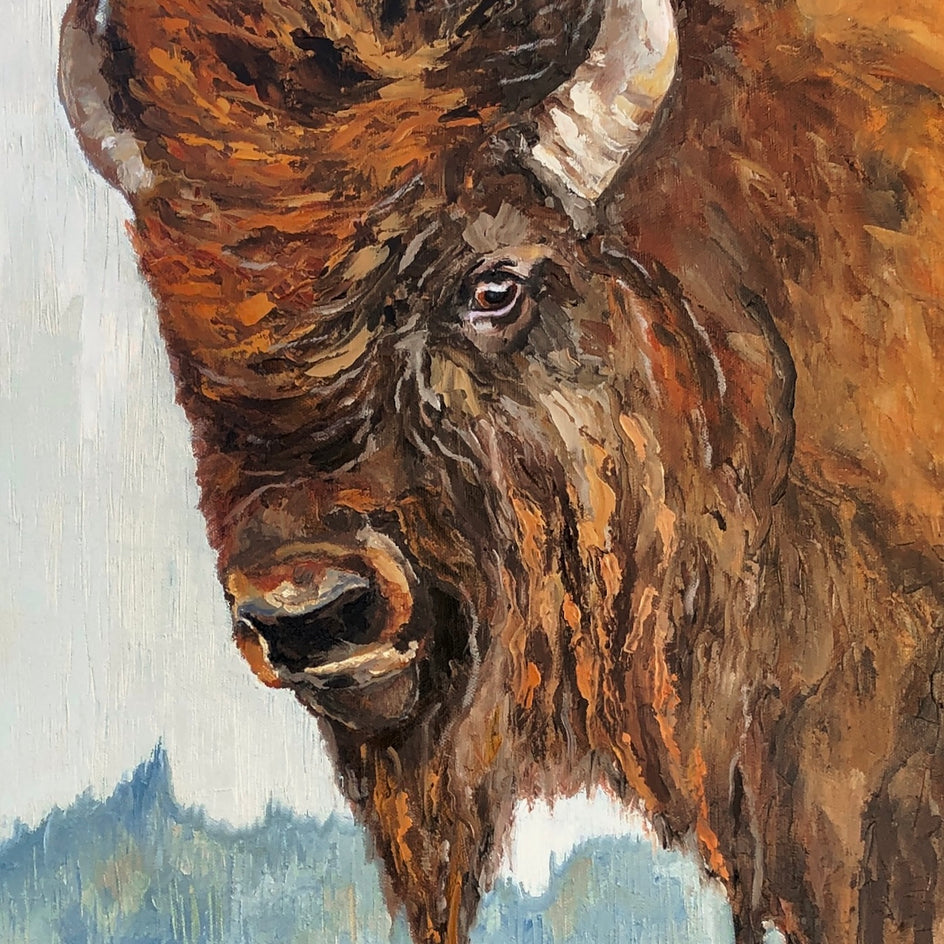 Majestic by Karen Barton |  Closeup View of Artwork 