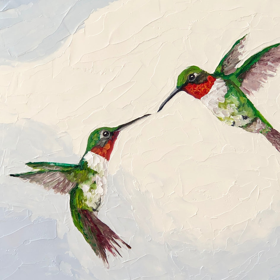 On a Cloud by Karen Barton |  Closeup View of Artwork 