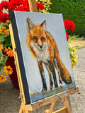 Original art for sale at UGallery.com | Quiet Observer by Karen Barton | $825 | oil painting | 14' h x 11' w | thumbnail 2