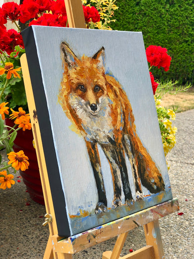 Quiet Observer by Karen Barton |  Side View of Artwork 