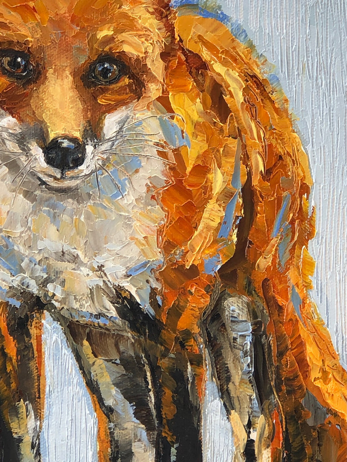 Quiet Observer by Karen Barton |  Closeup View of Artwork 