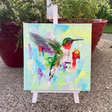 Original art for sale at UGallery.com | Revelry by Karen Barton | $650 | oil painting | 10' h x 10' w | thumbnail 3