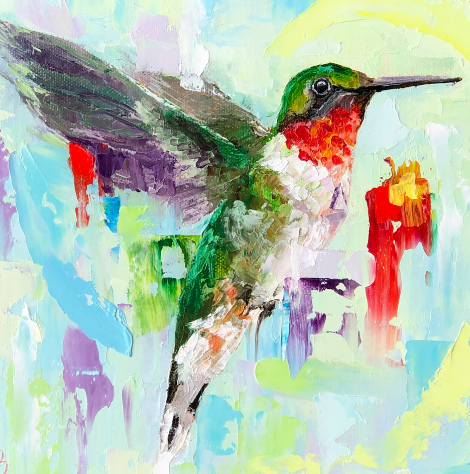 Revelry by Karen Barton |  Closeup View of Artwork 