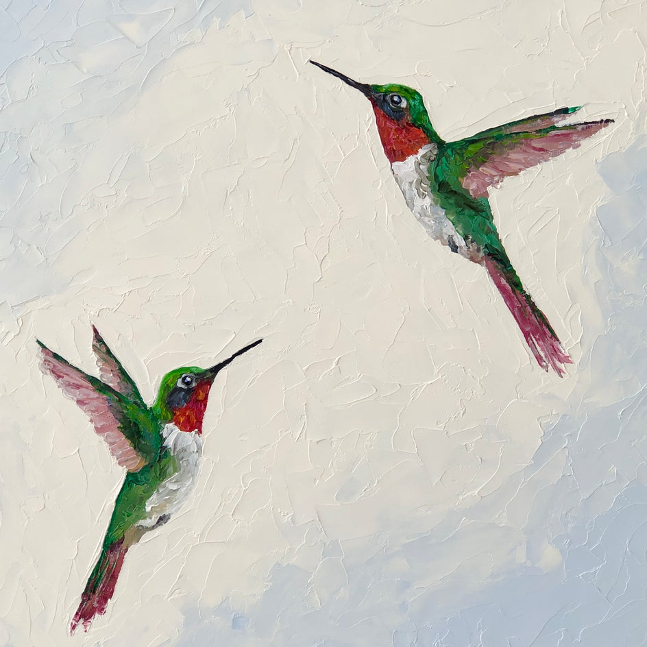 Skyward Bound by Karen Barton |  Closeup View of Artwork 