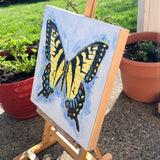 Original art for sale at UGallery.com | Swallowtail by Karen Barton | $1,100 | oil painting | 16' h x 16' w | thumbnail 2