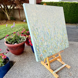 Original art for sale at UGallery.com | Tell Me Again by Karen Barton | $1,375 | oil painting | 24' h x 24' w | thumbnail 2