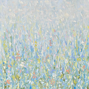 oil painting by Karen Barton titled Tell Me Again