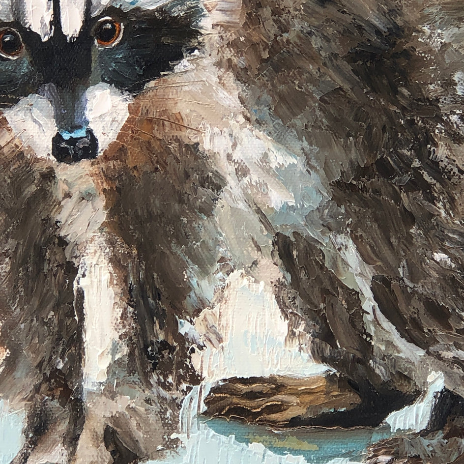 Thinking About Dinner Plans by Karen Barton |  Closeup View of Artwork 