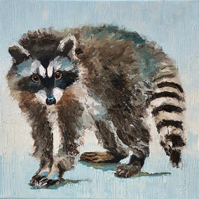 Original art for sale at UGallery.com | Thinking About Dinner Plans by Karen Barton | $775 | oil painting | 12' h x 12' w