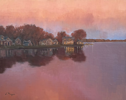 Evening on the Lake by Karen d’Angeac Mihm | Artwork Main Image