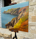 Original art for sale at UGallery.com | Howth, Ireland by Karen d’Angeac Mihm | $750 | oil painting | 18' h x 24' w | thumbnail 2
