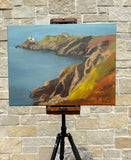 Original art for sale at UGallery.com | Howth, Ireland by Karen d’Angeac Mihm | $750 | oil painting | 18' h x 24' w | thumbnail 3