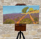 Original art for sale at UGallery.com | Lavender Field in Provence by Karen d’Angeac Mihm | $600 | oil painting | 12' h x 24' w | thumbnail 3
