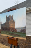 Original art for sale at UGallery.com | Pavillon de Flore at Sunset by Karen d’Angeac Mihm | $950 | oil painting | 16' h x 20' w | thumbnail 2