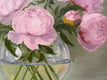 Original art for sale at UGallery.com | Pink Peonies by Karen d’Angeac Mihm | $400 | oil painting | 11' h x 14' w | thumbnail 4