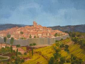 Original art for sale at UGallery.com | Saint Paul de Vence by Karen d’Angeac Mihm | $750 | oil painting | 18' h x 24' w
