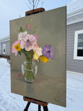 Original art for sale at UGallery.com | Spring Bouquet by Karen d’Angeac Mihm | $1,050 | oil painting | 24' h x 18' w | thumbnail 2