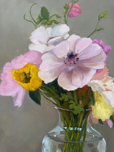 Spring Bouquet by Karen d’Angeac Mihm |   Closeup View of Artwork 