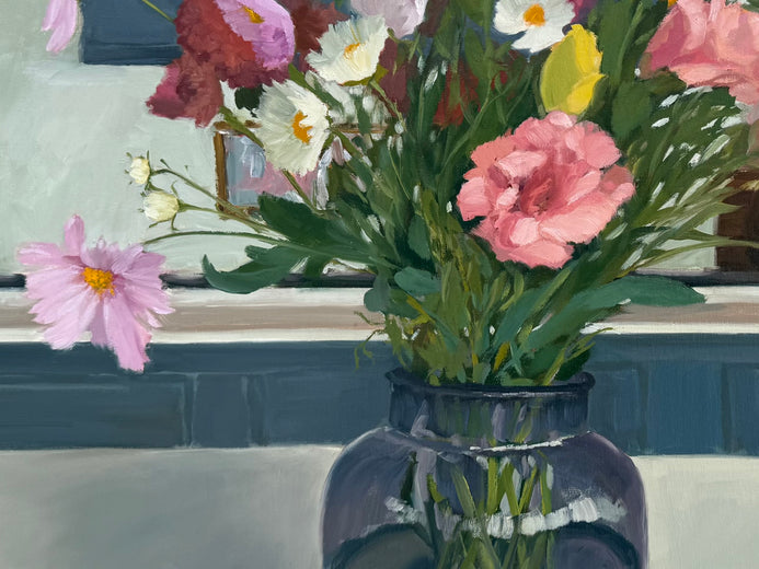 Summer Bouquet by Karen d’Angeac Mihm |   Closeup View of Artwork 