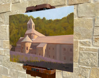 Original art for sale at UGallery.com | The Abbey by Karen d’Angeac Mihm | $725 | oil painting | 12' h x 16' w | thumbnail 2
