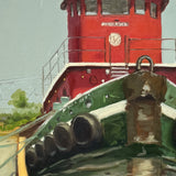 Original art for sale at UGallery.com | Tugboat by Karen d’Angeac Mihm | $850 | oil painting | 20' h x 20' w | thumbnail 4