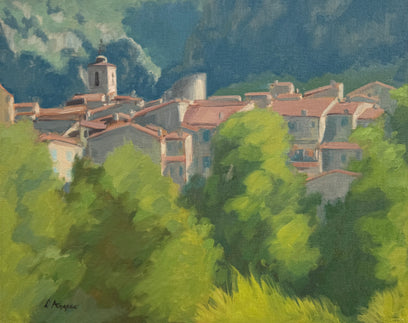 Village in Provence by Karen d’Angeac Mihm | Artwork Main Image