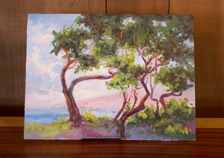 Beach Windows: Windbent by Karen E Lewis |  Context View of Artwork 