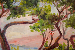 Original art for sale at UGallery.com | Beach Windows: Windbent by Karen E Lewis | $450 | oil painting | 12' h x 16' w | thumbnail 4