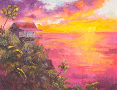 Cliffside Perch by Karen E Lewis | Artwork Main Image