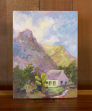 Original art for sale at UGallery.com | Iao Valley Cottage by Karen E Lewis | $450 | oil painting | 16' h x 12' w | thumbnail 3