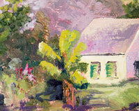 Original art for sale at UGallery.com | Iao Valley Cottage by Karen E Lewis | $450 | oil painting | 16' h x 12' w | thumbnail 4