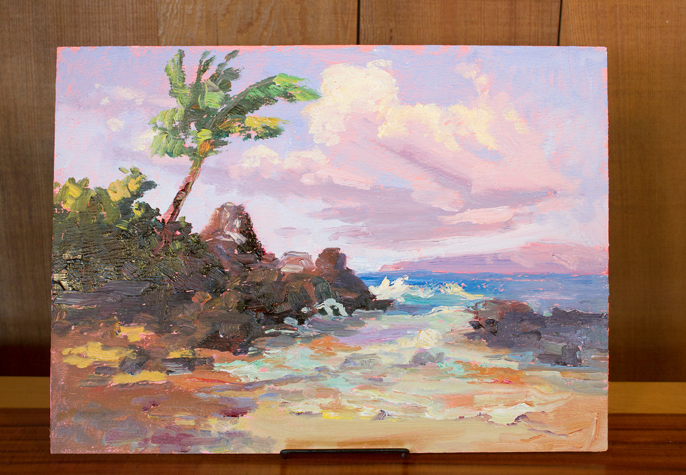 Secret Beach by Karen E Lewis |  Context View of Artwork 