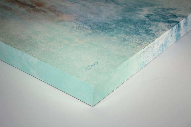 Malibu by Karen Hansen |  Side View of Artwork 