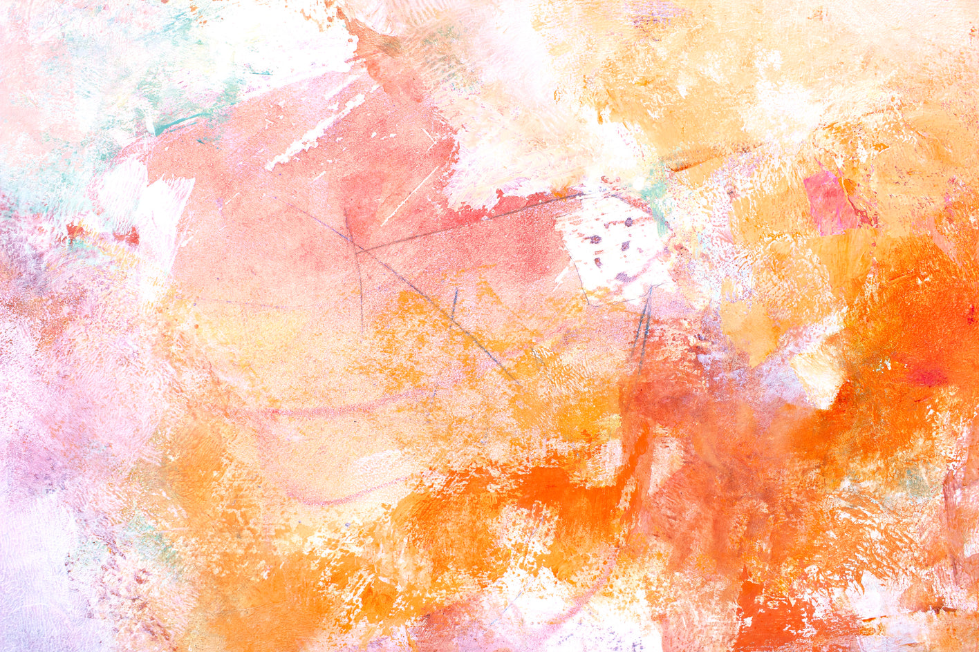 Sunrise Confetti by Karen Hansen |  Closeup View of Artwork 