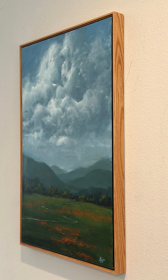 Windswept by Kat Bergman |  Side View of Artwork 