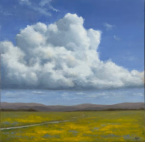 Original art for sale at UGallery.com | Buttercup Valley by Kat Bergman | $1,500 | oil painting | 25' h x 25' w