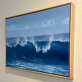 Original art for sale at UGallery.com | Shorebreak by Kat Bergman | $2,500 | oil painting | 25' h x 37' w | thumbnail 2