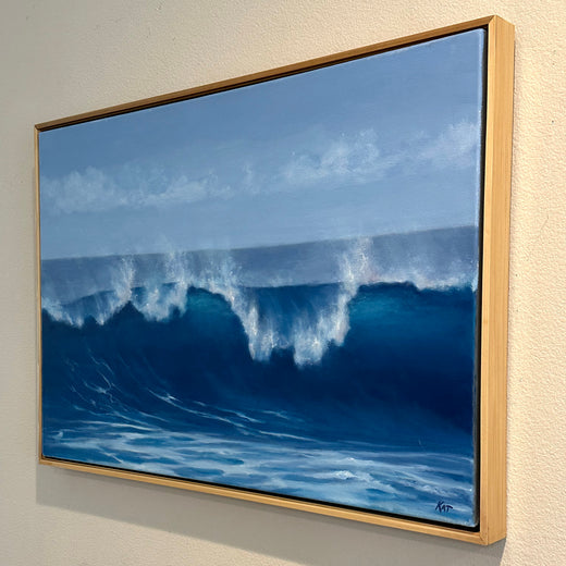 Shorebreak by Kat Bergman |  Side View of Artwork 