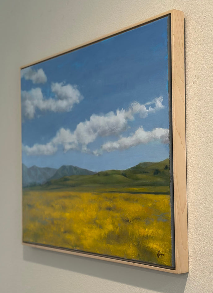 Spring Arrives in Hollister by Kat Bergman |  Side View of Artwork 