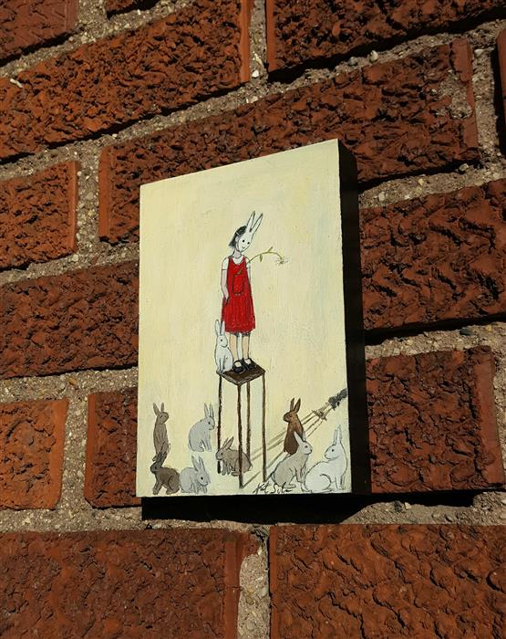 Thoughtful Reflection by Kat Silver |  Context View of Artwork 