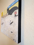 Original art for sale at UGallery.com | Cat Got Your Tongue by Kat Silver | $1,400 | oil painting | 18' h x 24' w | thumbnail 2