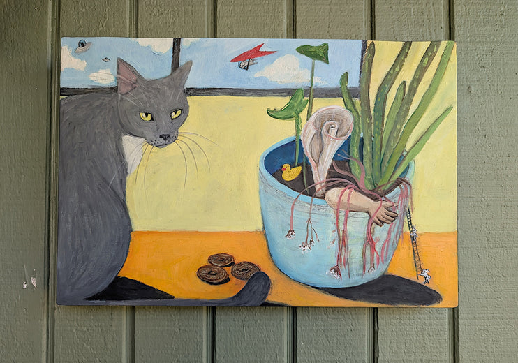 Flip of the Coin by Kat Silver |  Context View of Artwork 