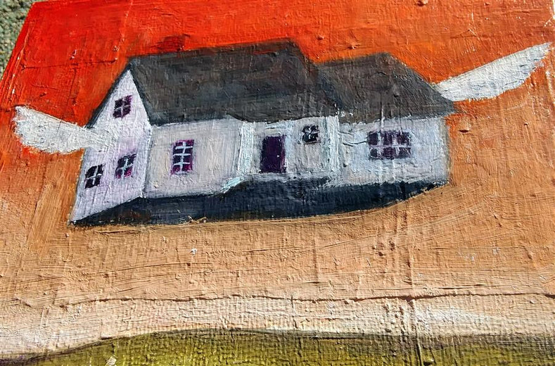 Fly Far Far Away by Kat Silver |   Closeup View of Artwork 