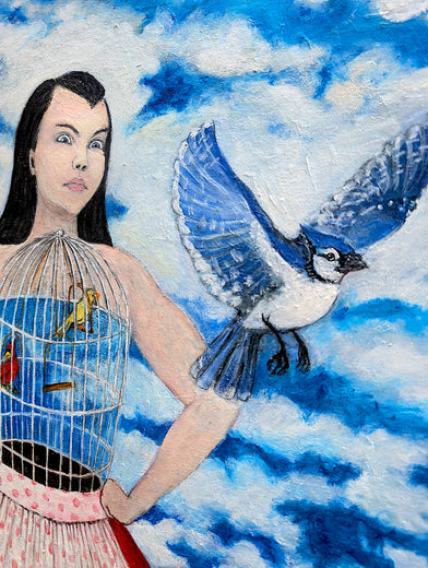 Gaining Perspective by Kat Silver |   Closeup View of Artwork 