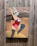 Original art for sale at UGallery.com | Head Held High by Kat Silver | $1,300 | oil painting | 24' h x 18' w | thumbnail 3